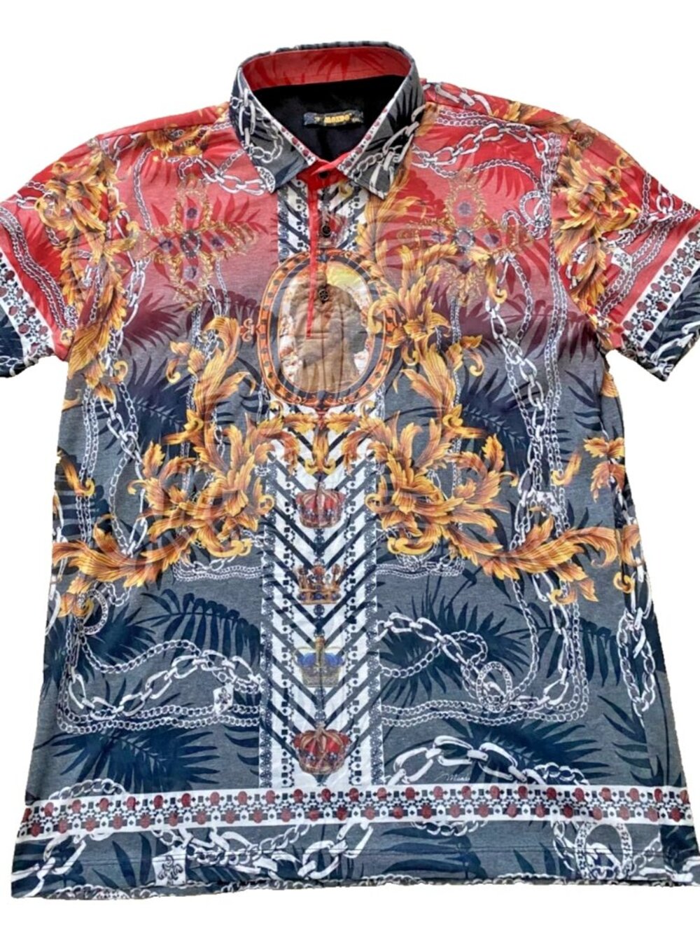 Mondo Baroque Slim Patterned Luxury Dress Shirt